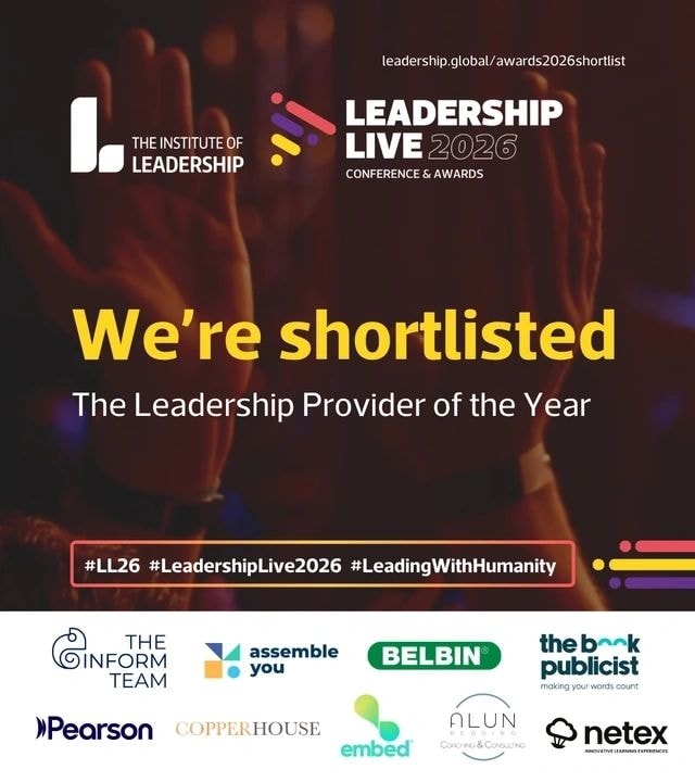 Leadership Live 2026 — We're shortlisted: The Leadership Provider of the Year